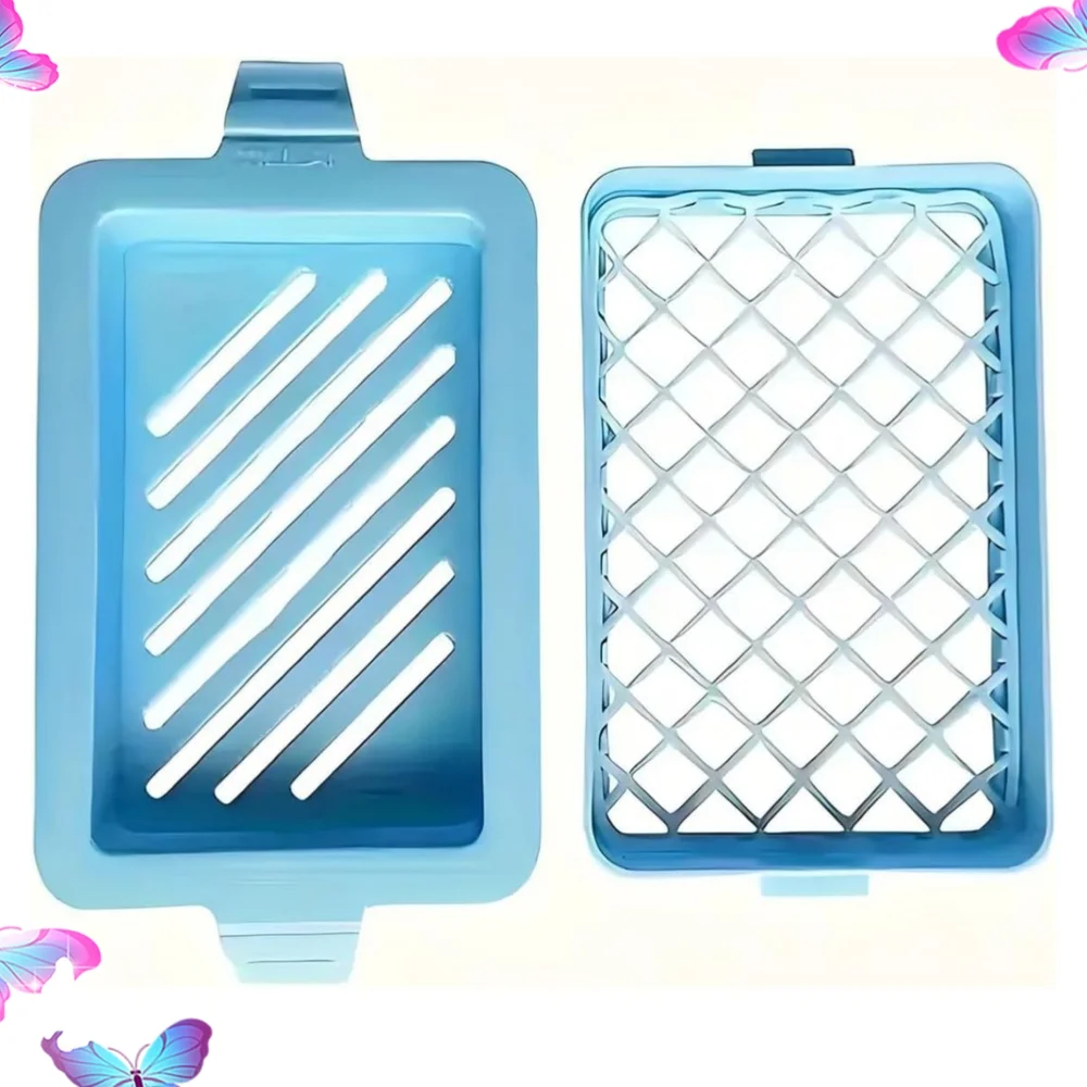 👣4/$20. Blue Soap Plastic Dish for the Shower. NWT